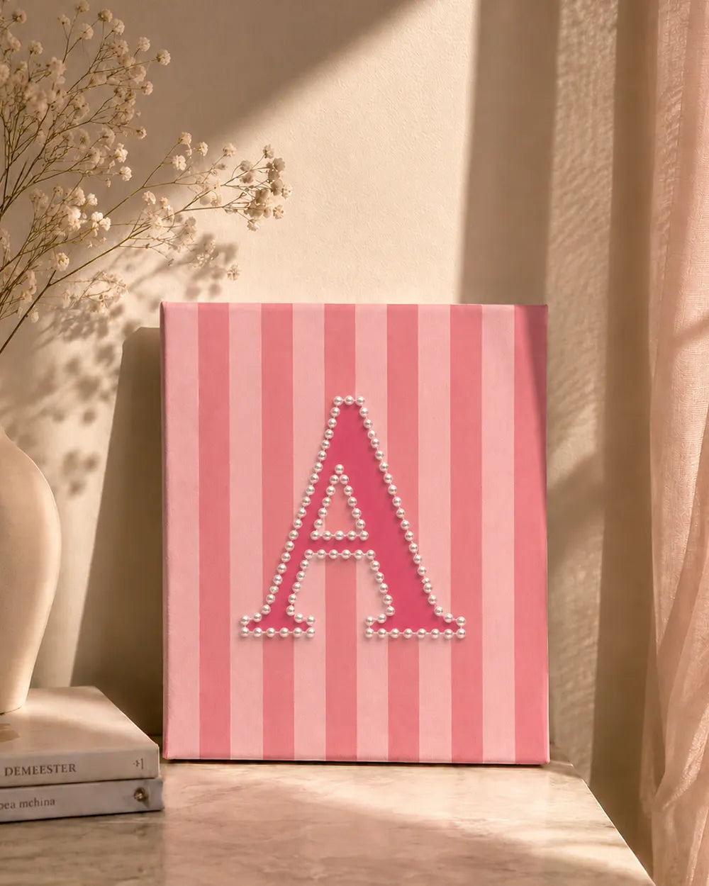 Personalized Name Initial Canvas Art