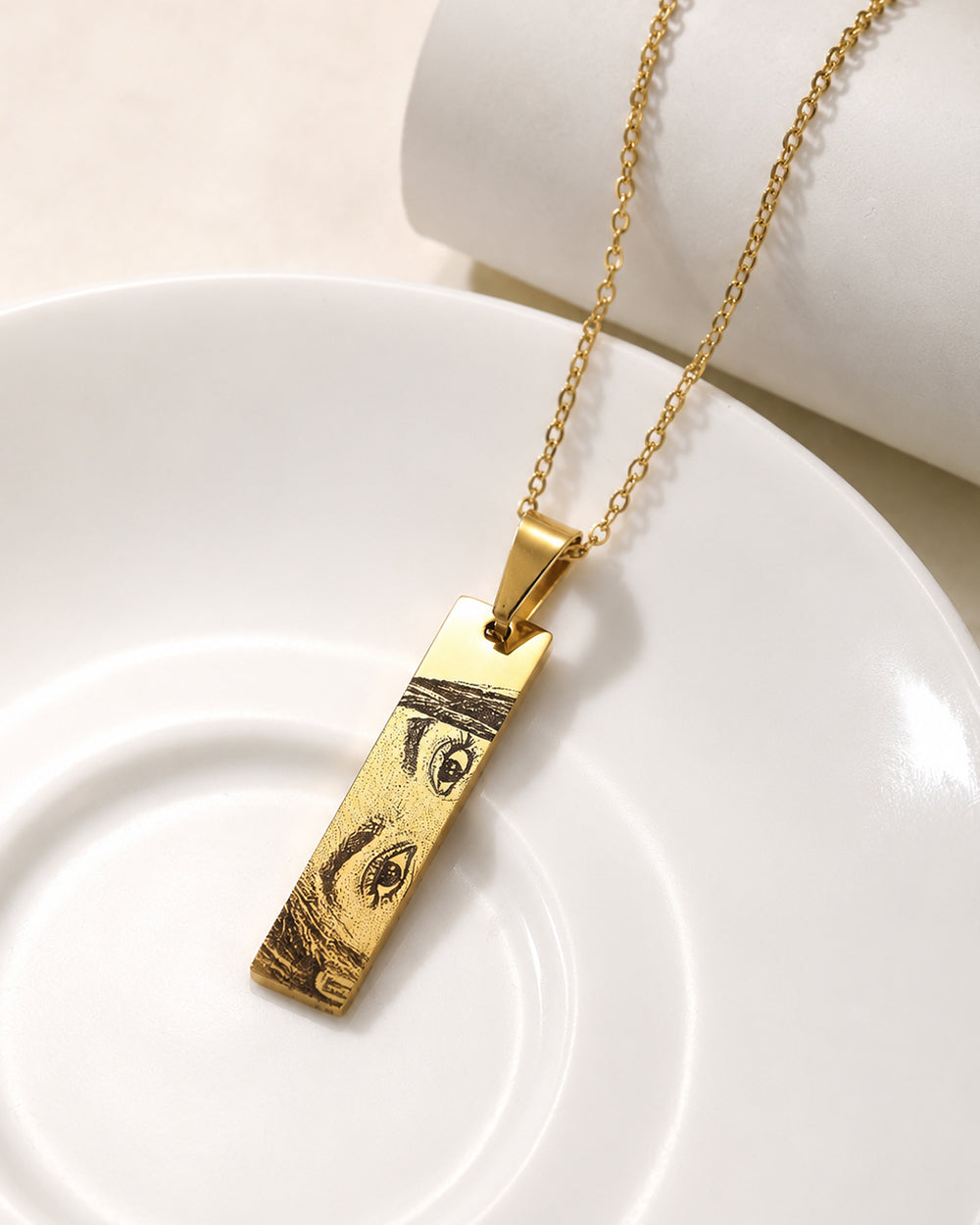 Personalized Eye Necklace