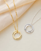Personalized Circle Link Necklace