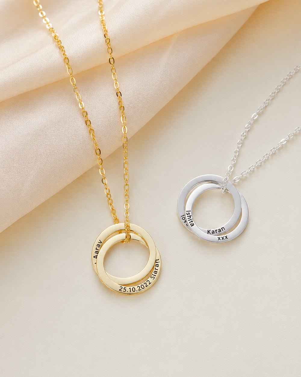Personalized Circle Link Necklace