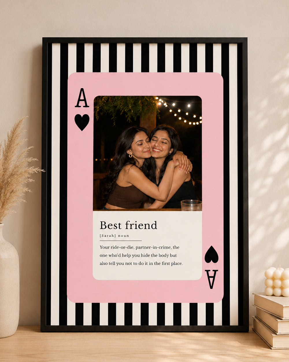 Ace of Heart Best Friend Photo Frame