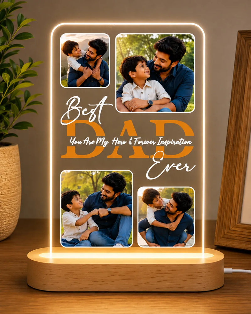 Personalized Father's Day Acrylic LED Lamp