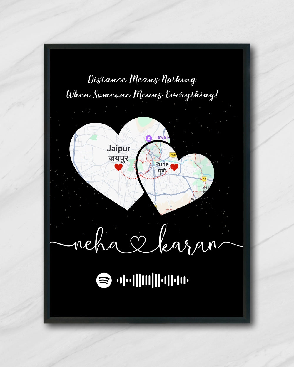 Long Distance Couple Frame