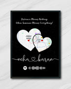 Long Distance Couple Frame