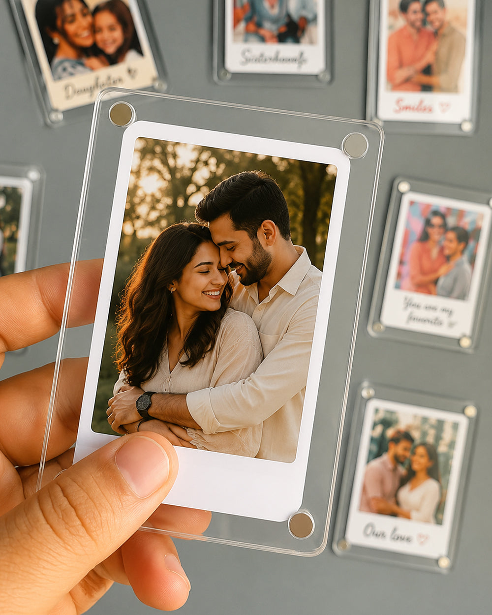 Personalized Acrylic Fridge Magnet ( Set of 4 )