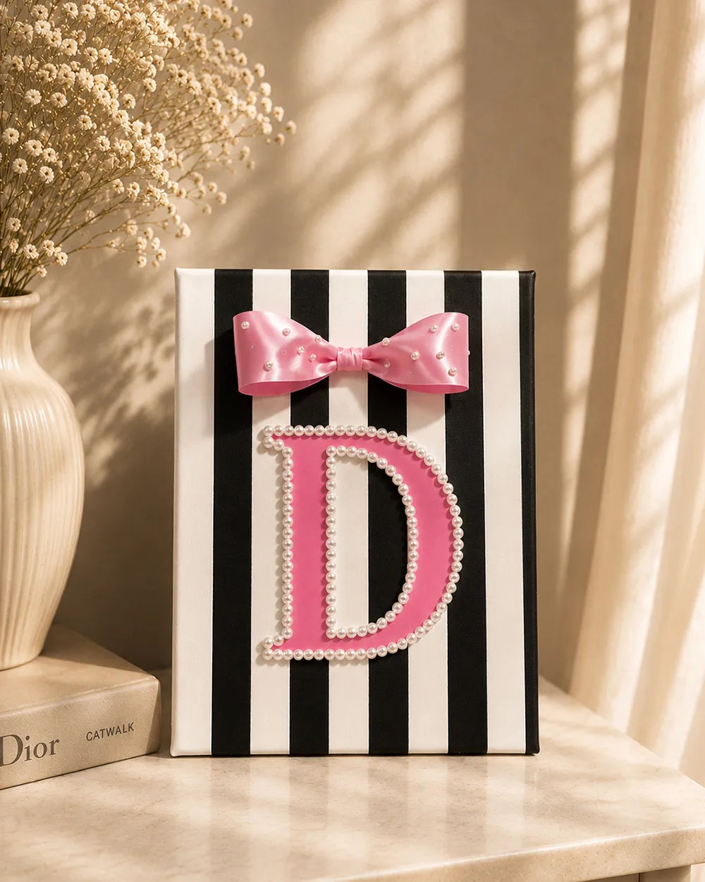 Personalized Name Initial Canvas Art
