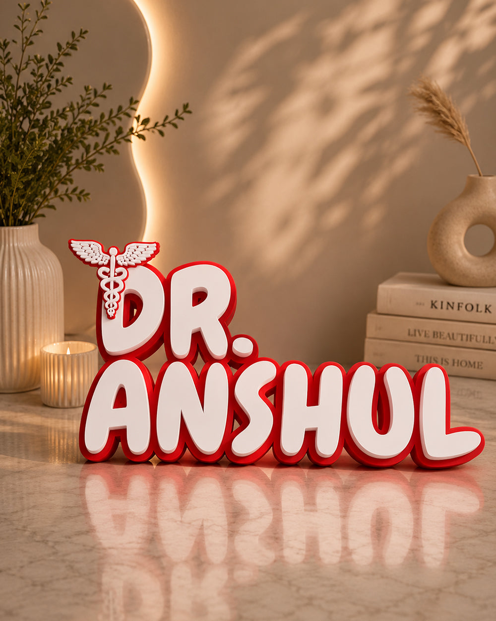 Personalized 3D Profession Name Standee