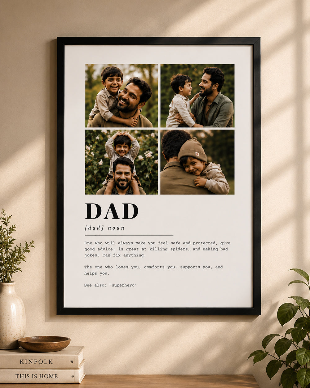 Personalized Dad Definition Photo Collage Frame