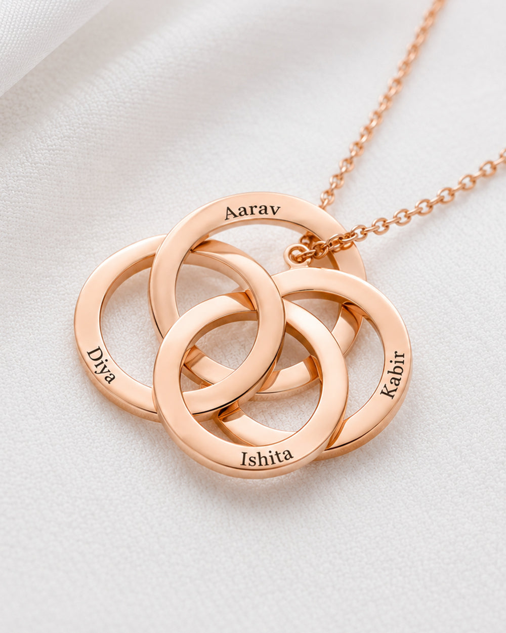 Personalized Circle Link Necklace