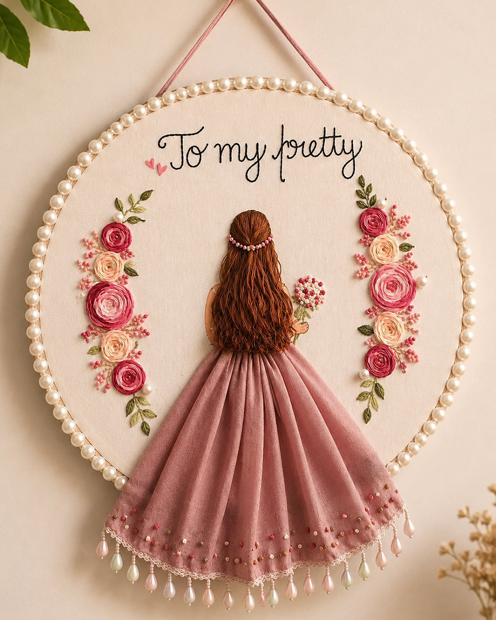 "To My Pretty" Hoop
