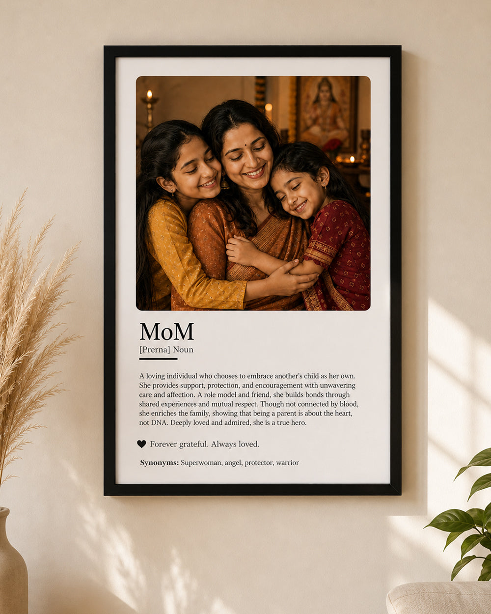Mom Definition Personalized Frame