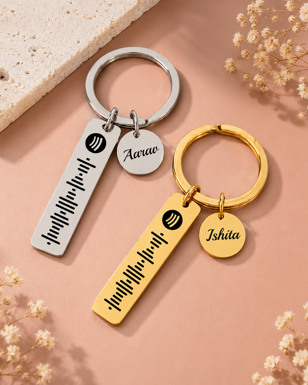 Personalized Spotify  Keychain