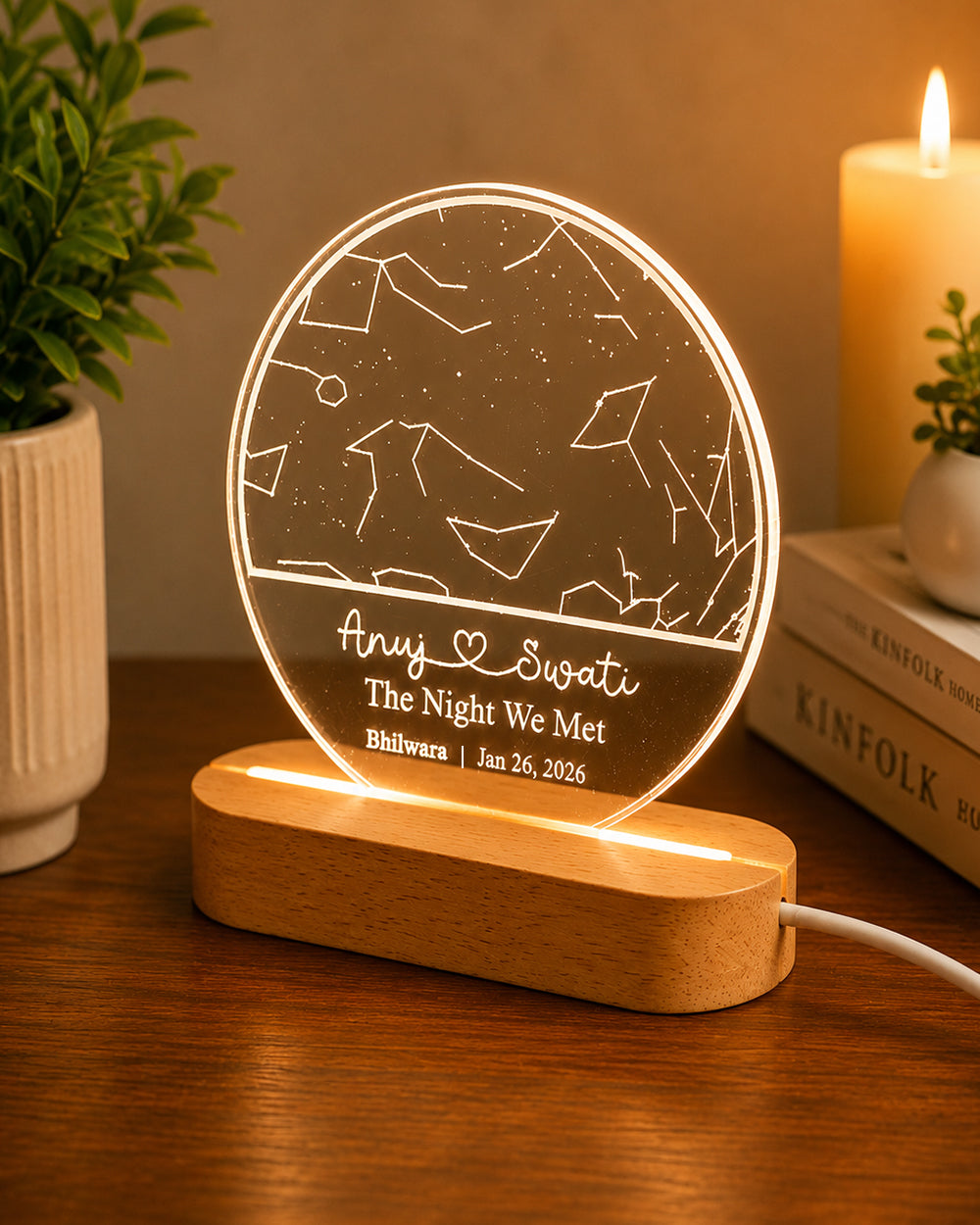 Star Concellation Round Lamp