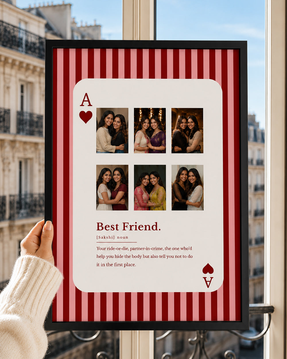 Ace of Heart Best Friend Photo Frame