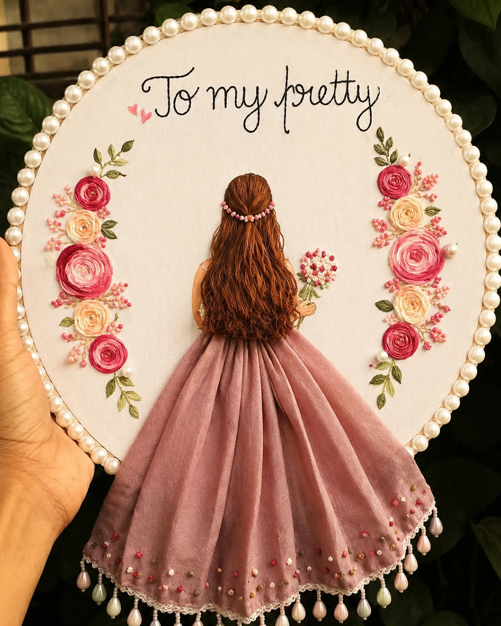 "To My Pretty" Hoop