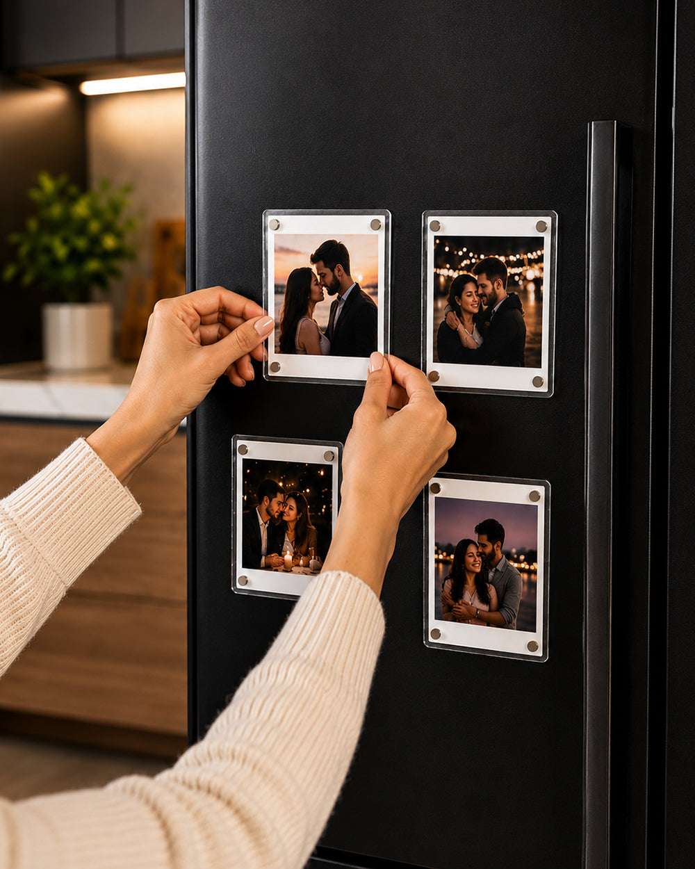 Personalized Acrylic Fridge Magnet ( Set of 4 )