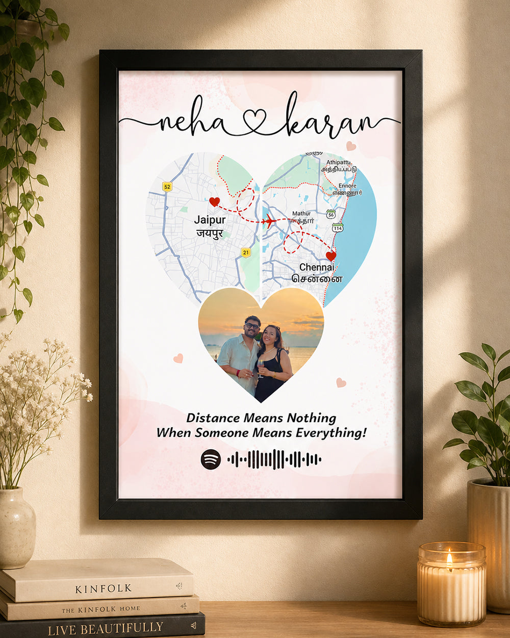 Long Distance Couple Frame