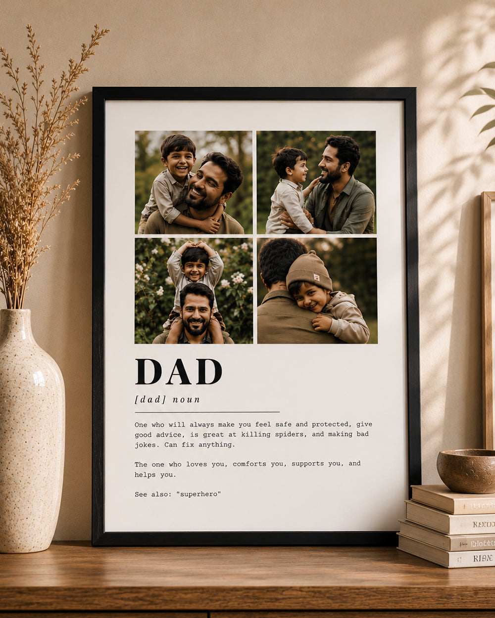 Personalized Dad Definition Photo Collage Frame