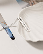 Personalised Birth Flower Necklace Bar
