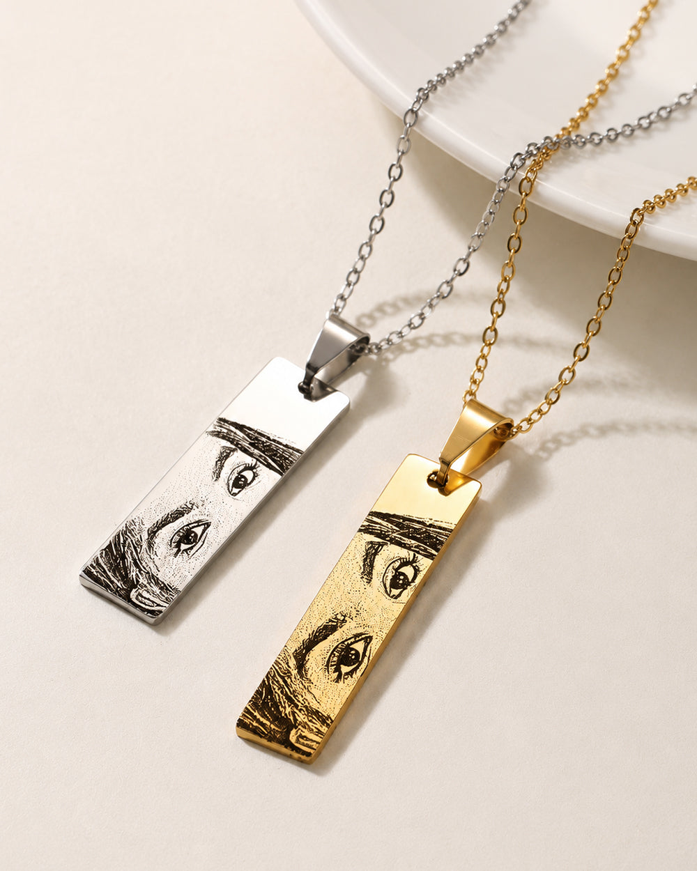 Personalized Eye Necklace