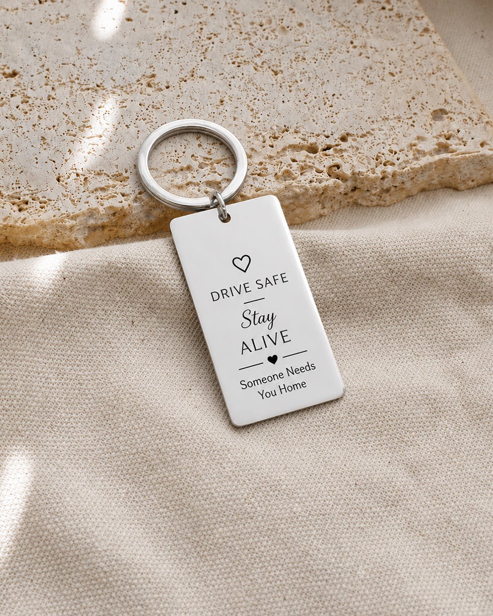 Personalized Keychain With Birth Flower