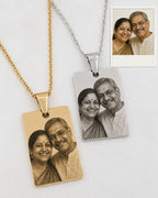 Personalised Photo & Text Bar Necklace
