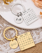 Calendar Round Personalized Keychian