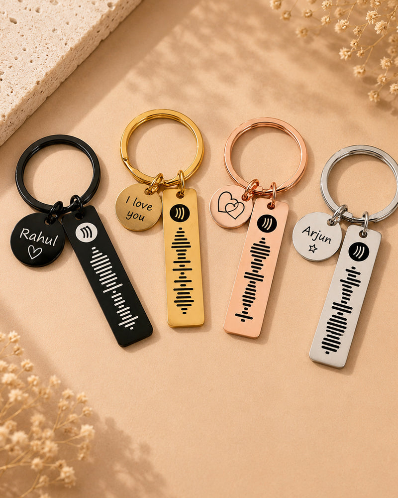 Personalized Spotify  Keychain