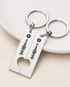Personalized Couple Spotify Code Keychain