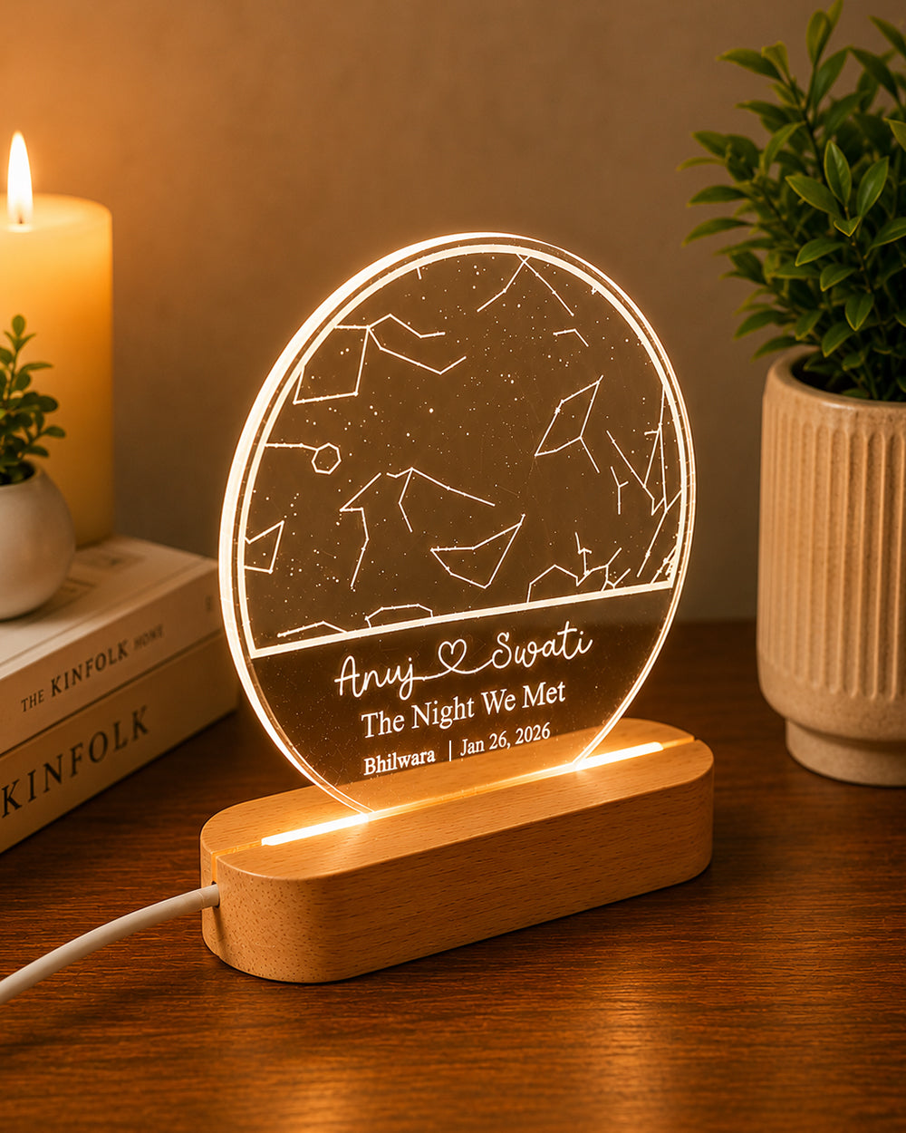 Star Concellation Round Lamp