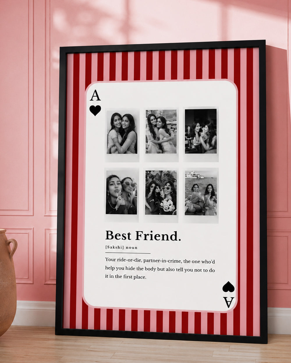 Ace of Heart Best Friend Photo Frame