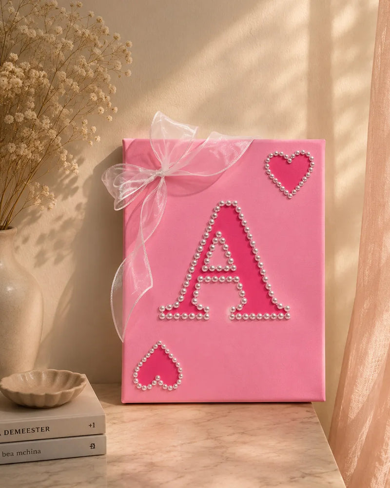 Personalized Name Initial Canvas Art
