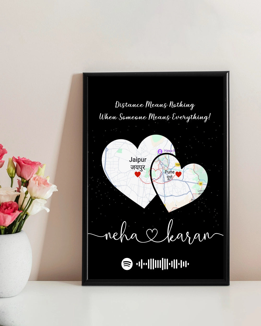 Long Distance Couple Frame