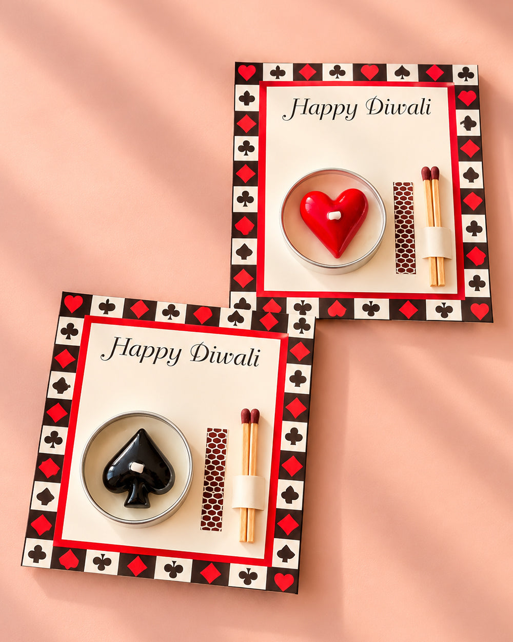 Poker Suit Diwali Candle Cards