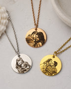 Personalized Round Photo Necklace