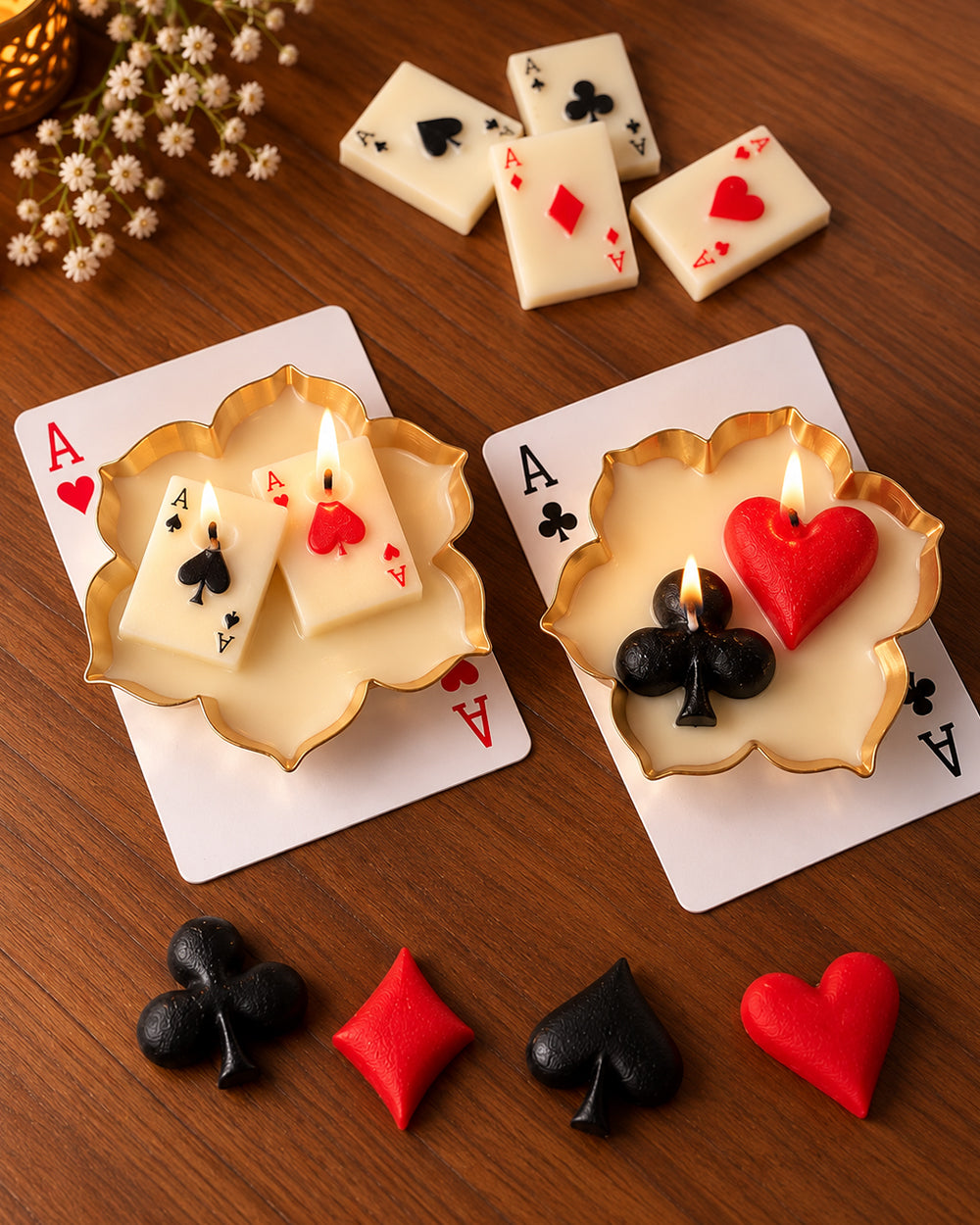 Poker Theme Urli Candle Set