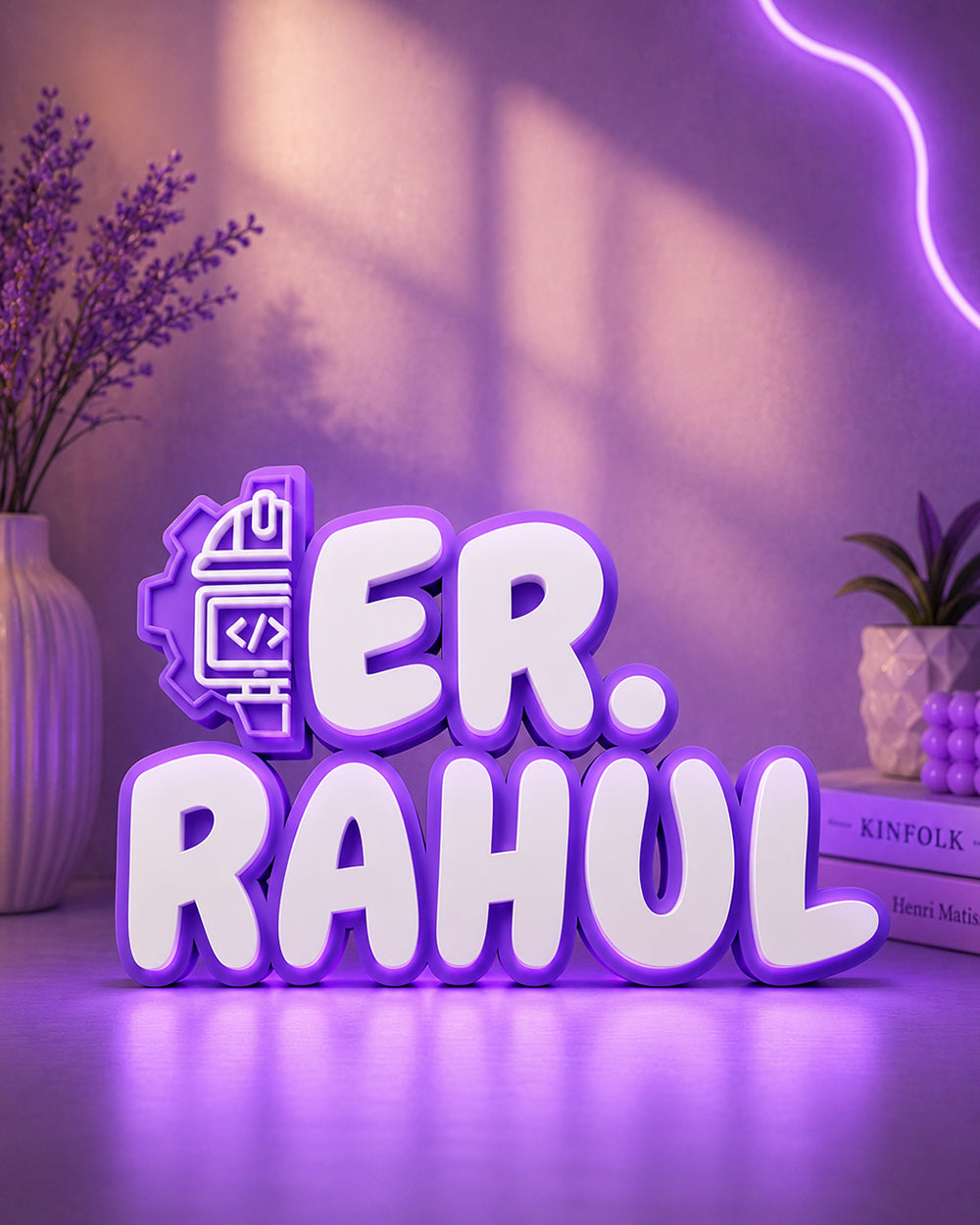 Personalized 3D Profession Name Standee