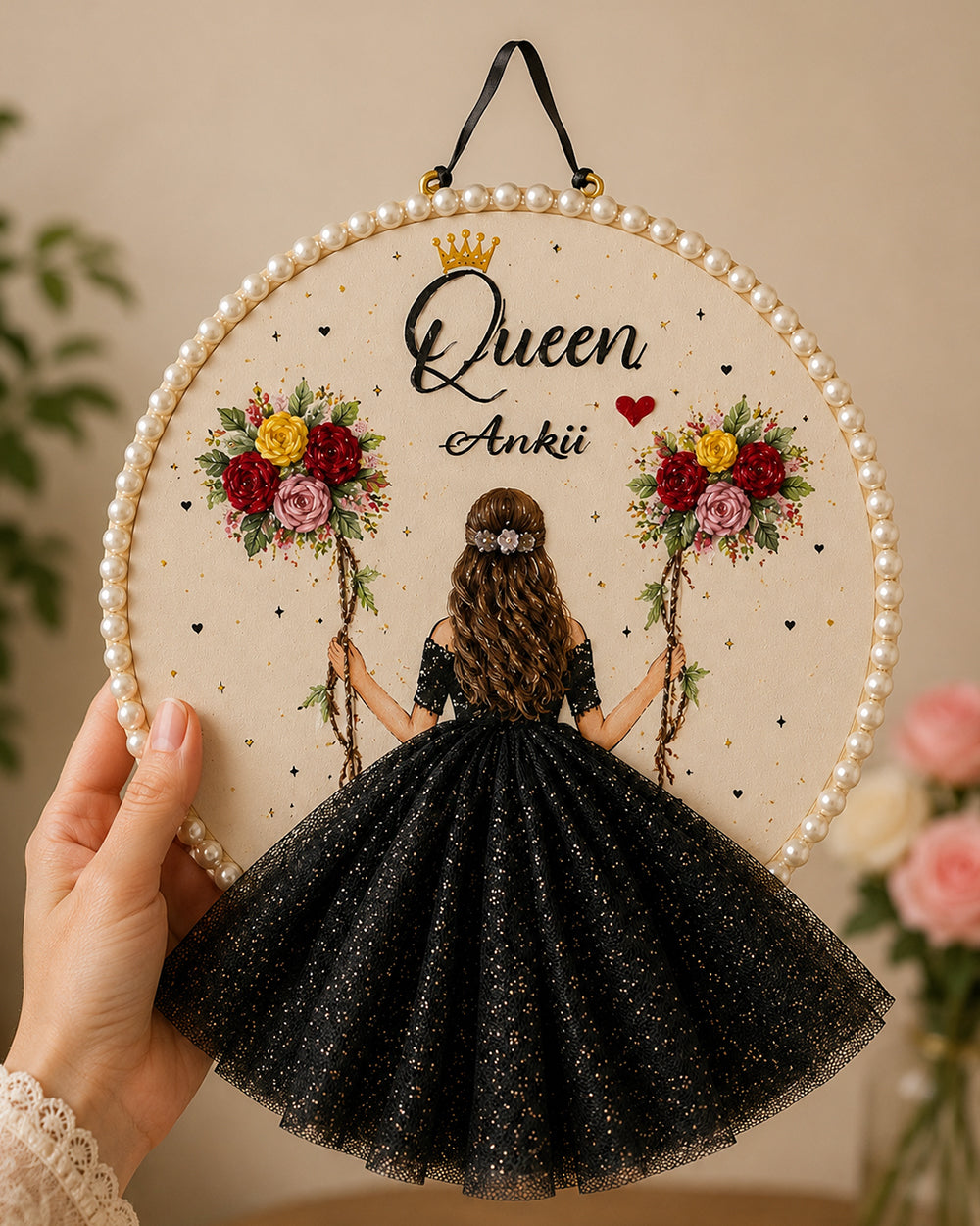 Queen Personalized Hoop
