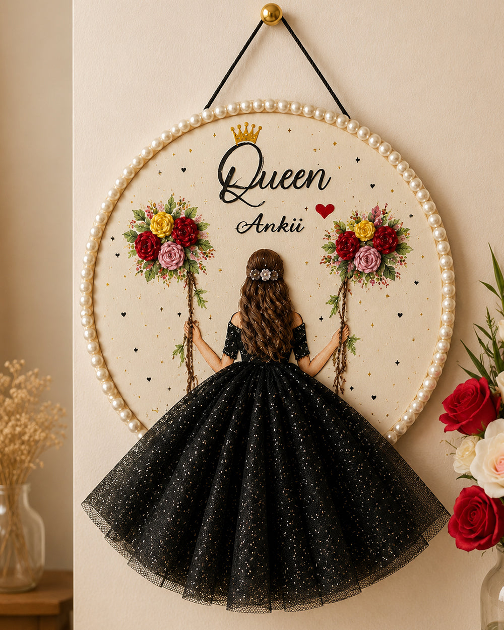 Queen Personalized Hoop