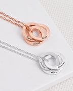 Personalized Circle Link Necklace