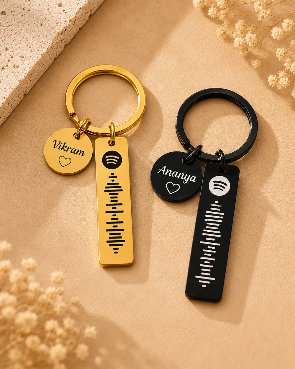 Personalized Spotify  Keychain