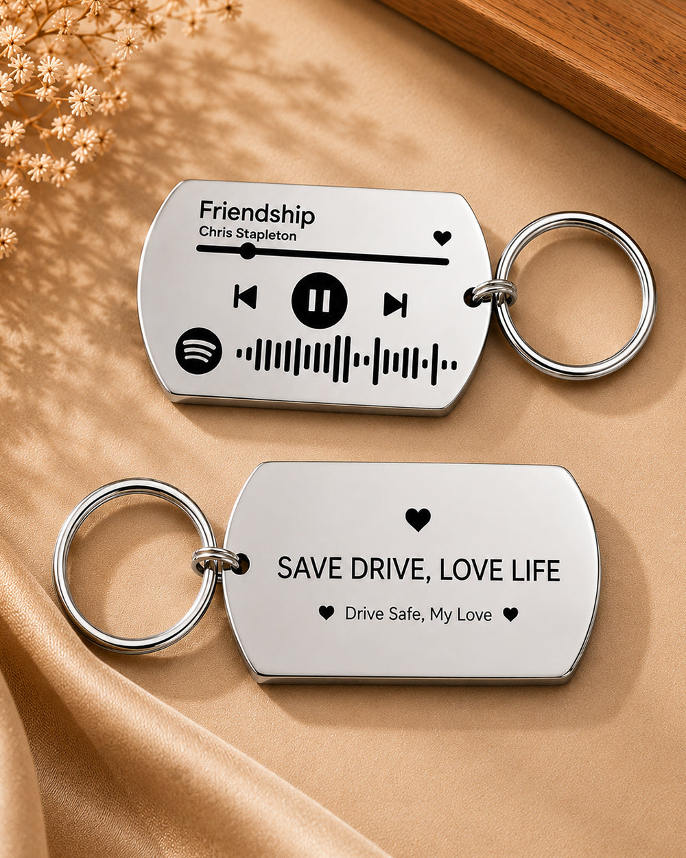 Personalized Spotify Keychain