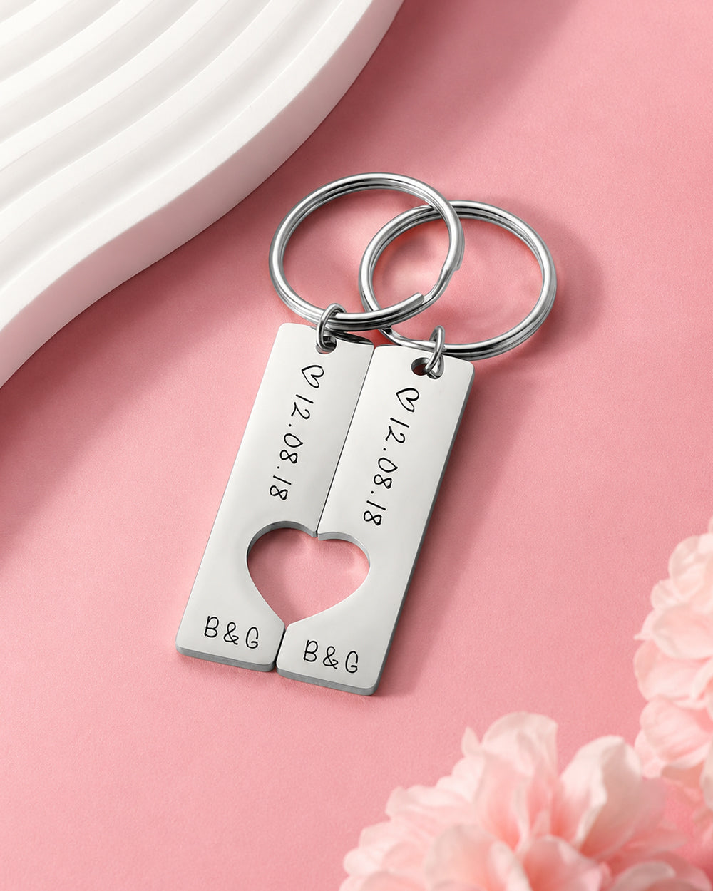 Personalized Couple Spotify Code Keychain