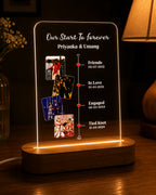 Personalized Love Story Led Lamp