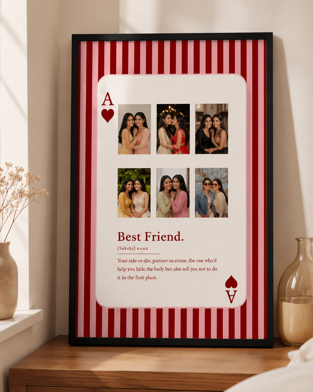 Ace of Heart Best Friend Photo Frame