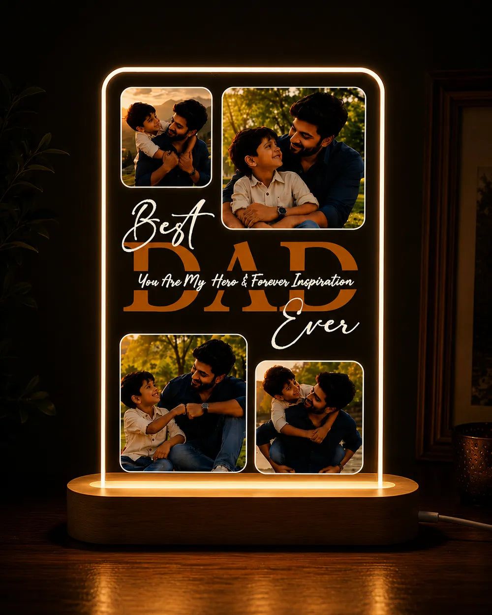 Personalized Father's Day Acrylic LED Lamp