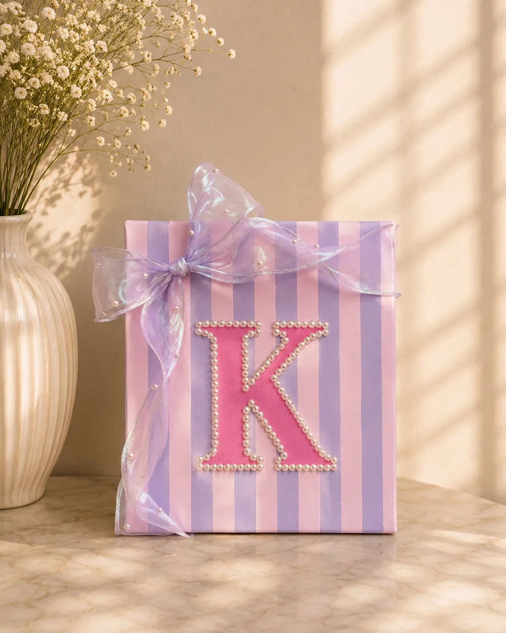 Personalized Name Initial Canvas Art
