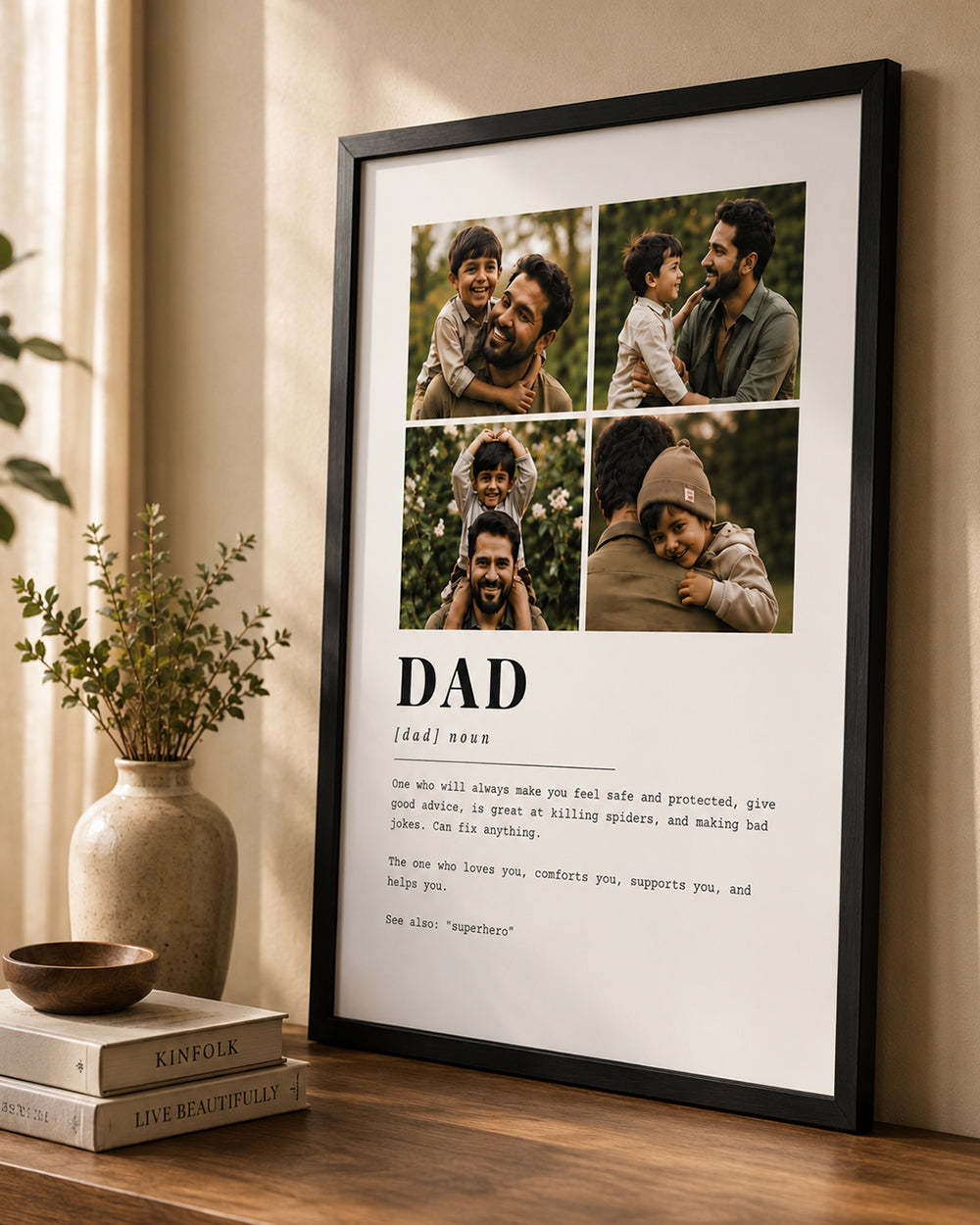 Personalized Dad Definition Photo Collage Frame