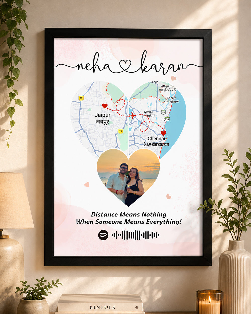 Long Distance Couple Frame