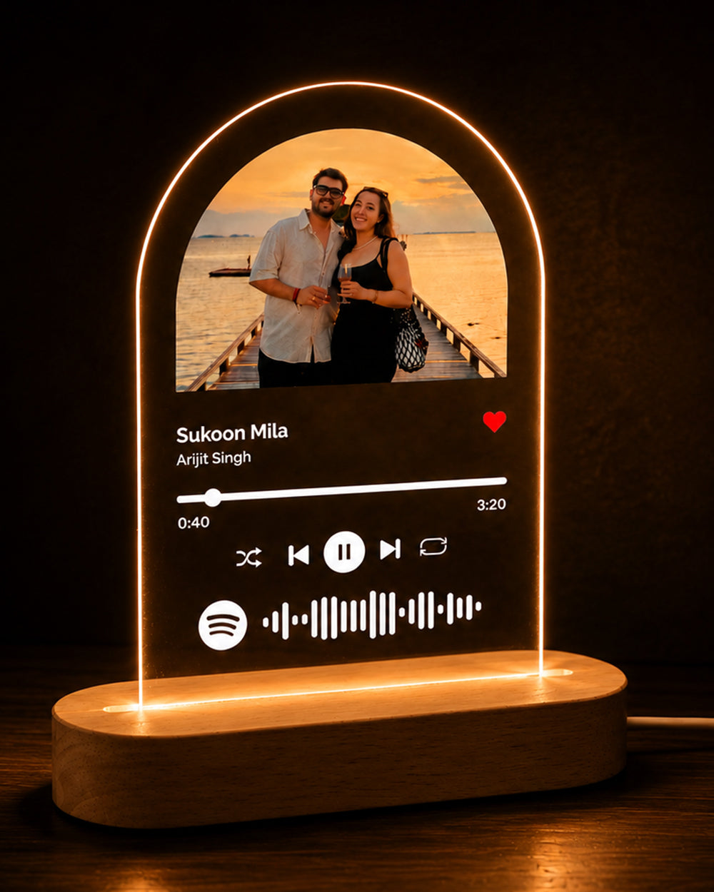 Personalized Spotify Acrylic LED Lamp